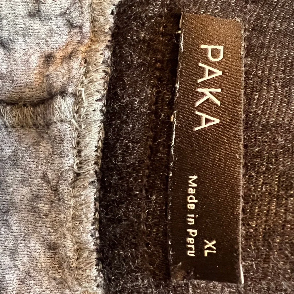 Paka Joggers Alpaca Wool Black Athleisure XL Made in Peru Sustainable Loungewear